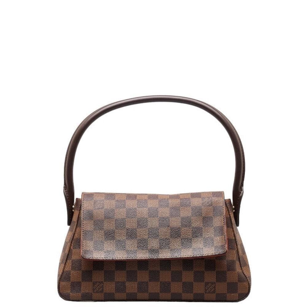 Louis Vuitton Damier Ebene Mini Looping Shoulder Bag Brown